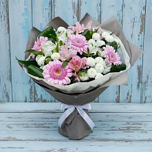 Букет цветов из:  Герберы, Альстромерии и Хризантемы #REPLACE_PRED# Североонежск