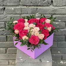Цветочная композиция из Розы в коробке #REPLACE_PRED# Североонежск