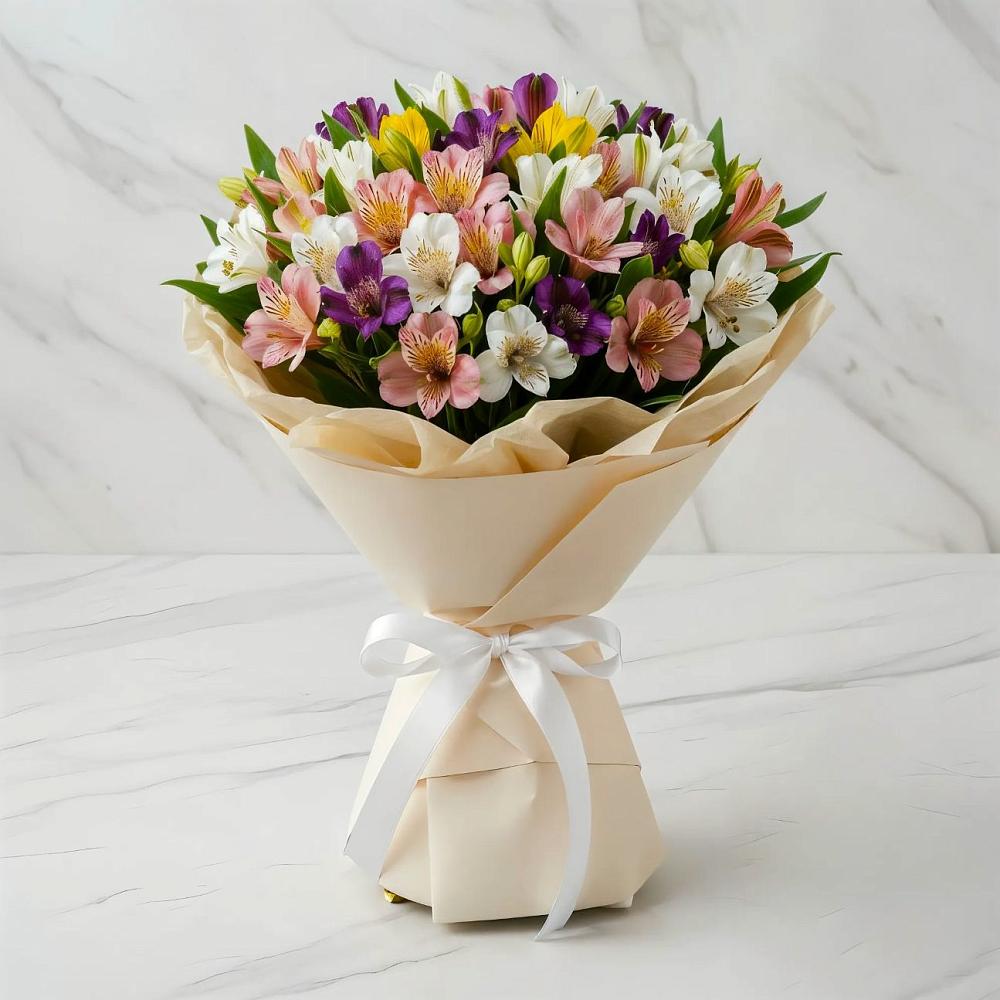 Букет цветов из: Альстромерии в Североонежск