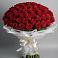 Букет 101 Красная роза Блэк Мэджик в Североонежск