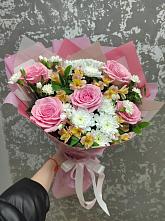 Букет цветов из:  Гвоздики, Орхидеи и Розы #REPLACE_PRED# Североонежск
