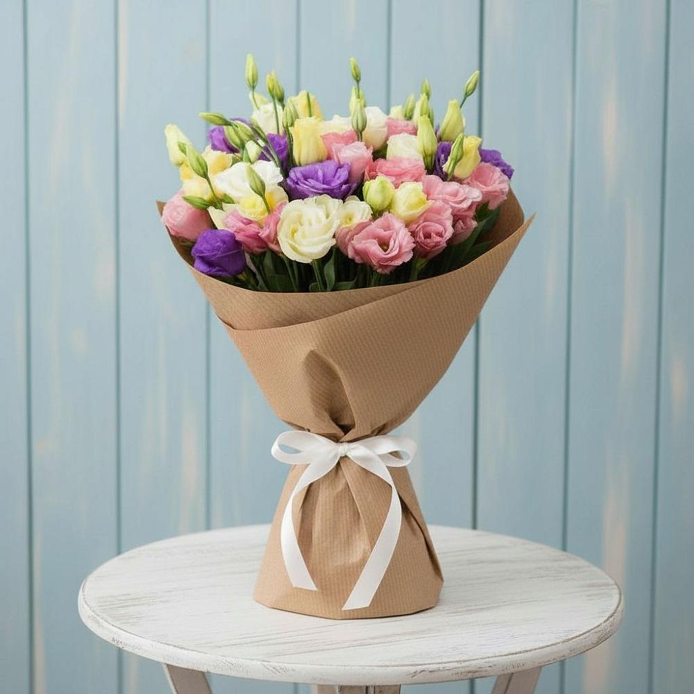 Букет цветов из: Лизиантусы в Североонежск