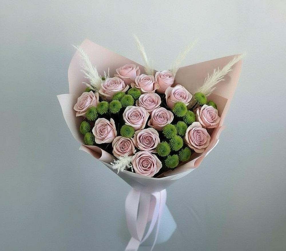 Букет цветов из: Розы и Хризантемы в Североонежск