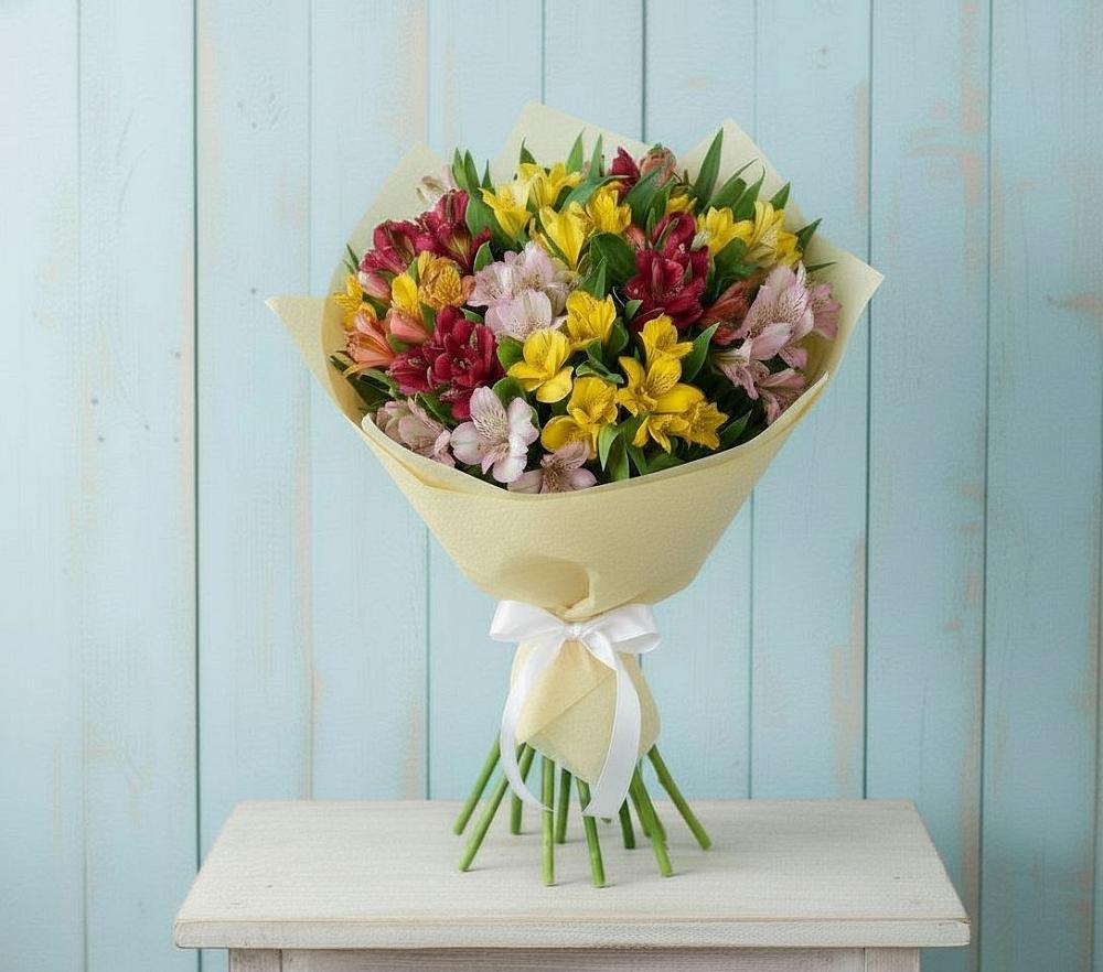 Букет цветов из: Альстромерии в Североонежск