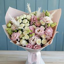 Букет цветов из:  Альстромерии и Розы #REPLACE_PRED# Североонежск