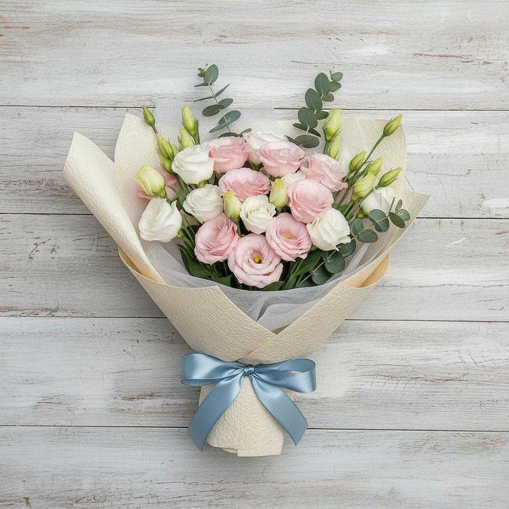 Букет цветов из: Лизиантусы в Североонежск